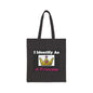 ID Princess (Black) - Cotton Canvas Tote Bag - Better Mode