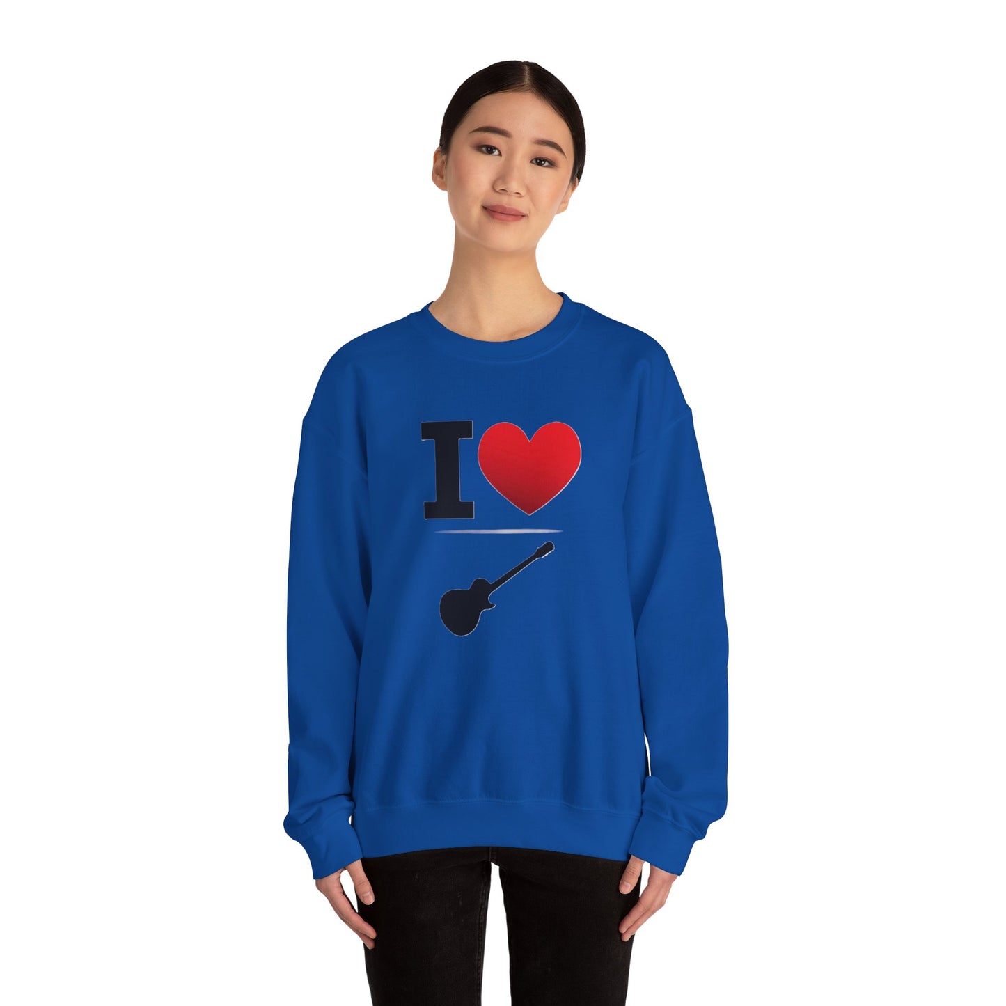 I Heart Guitar - Crewneck Sweatshirt