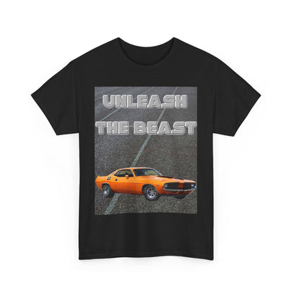 Unleash The Beast Classic Cars Orange - Unisex Heavy Cotton T-Shirt