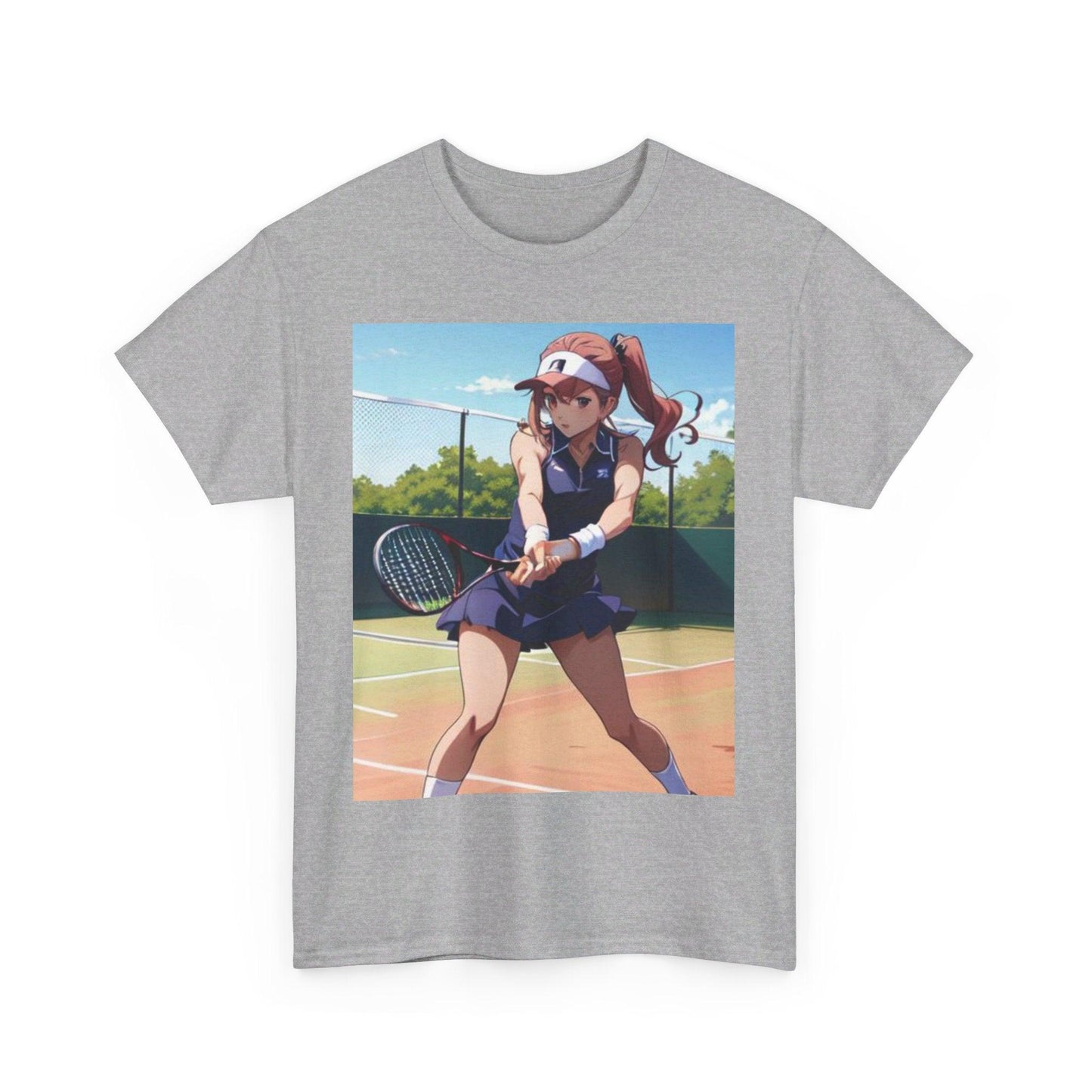 Anime Tennis 7 - Unisex Heavy Cotton T-Shirt