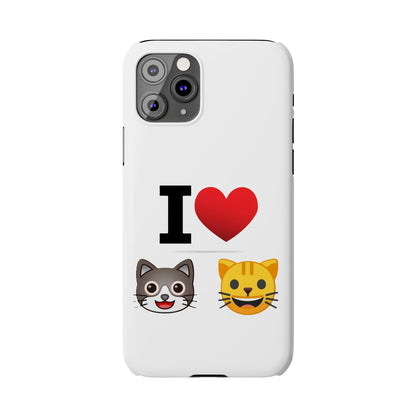 I Heart Cats - Slim Phone Cases