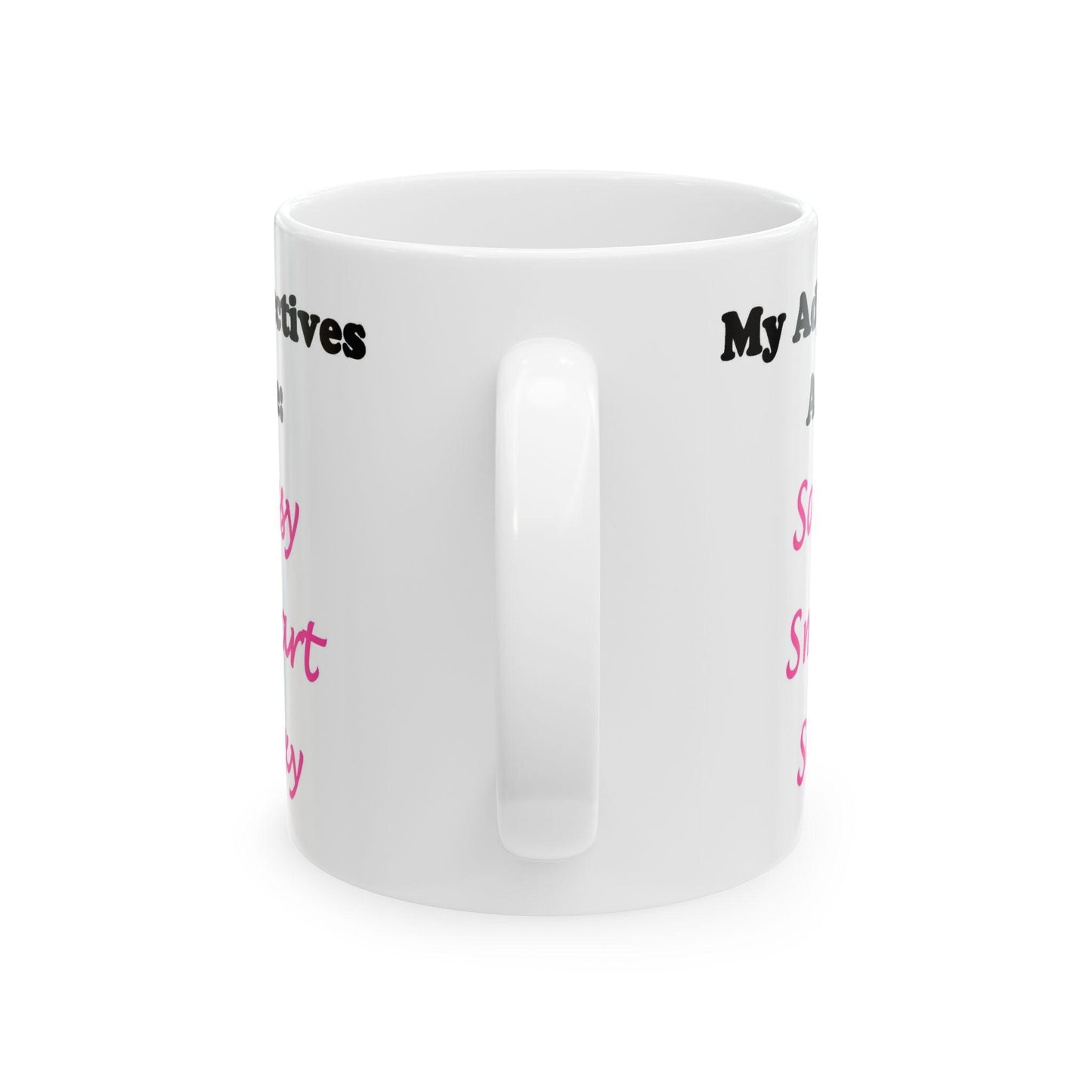 Sassy (White) - Ceramic Mug, (11oz, 15oz)