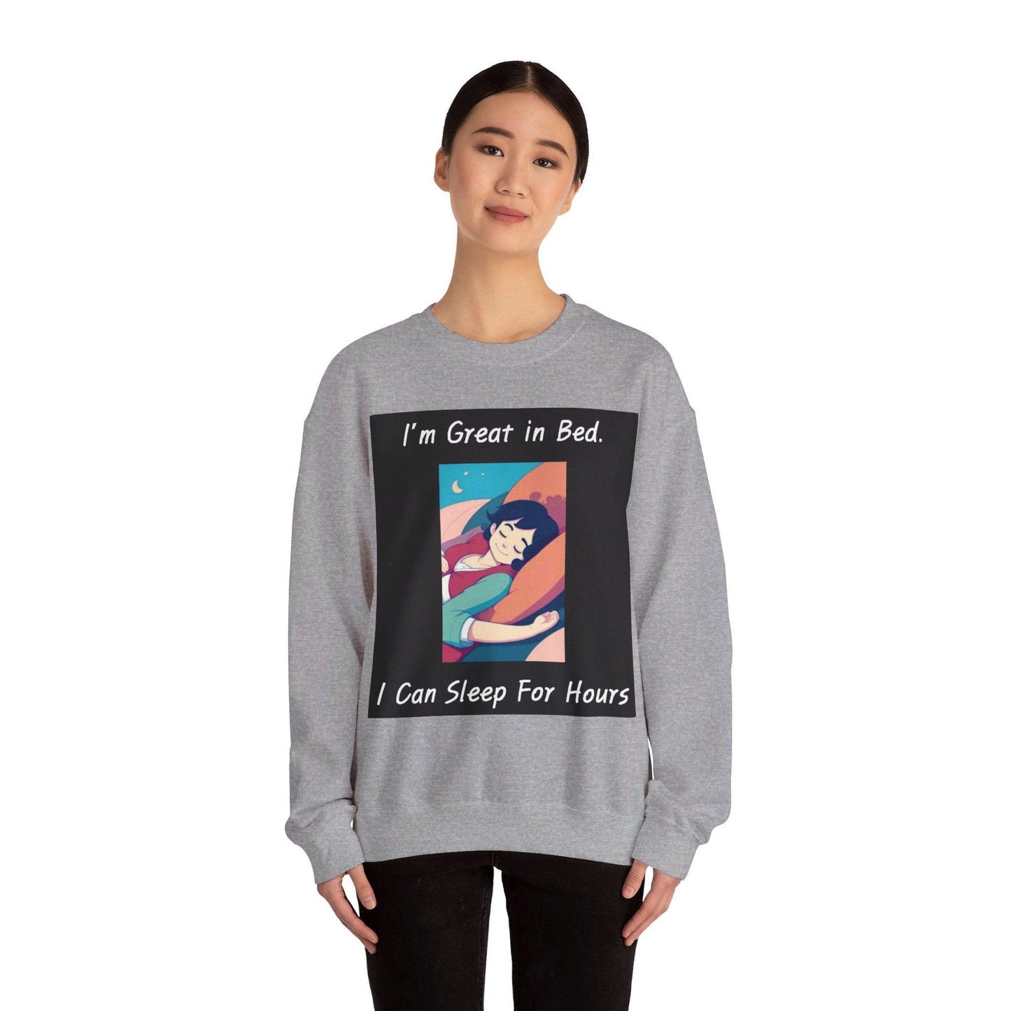 Great In Bed - Unisex Heavy Blend™ Crewneck Sweatshirt