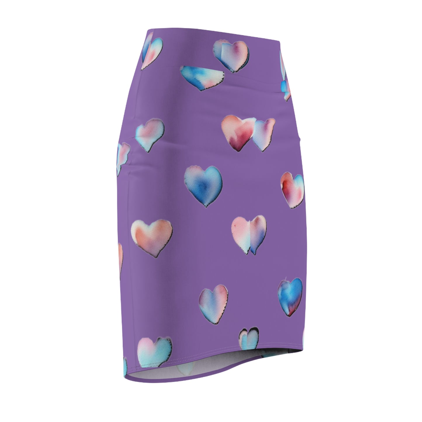 Heart Pattern Women's Pencil Skirt