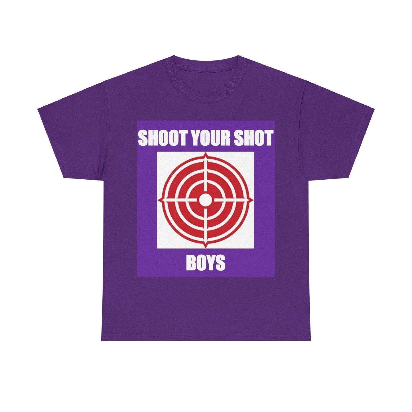 Shoot Your Shot (Purple) - Unisex Heavy Cotton T-Shirt