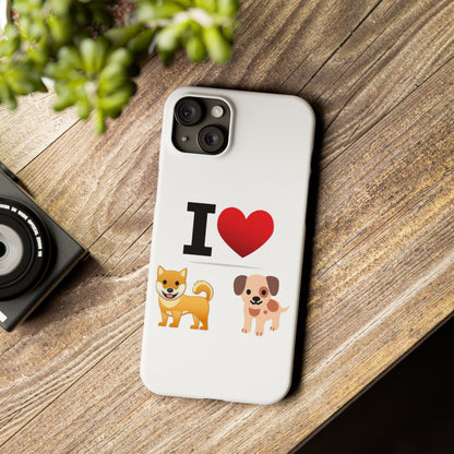 I Heart Dogs - Slim Phone Cases