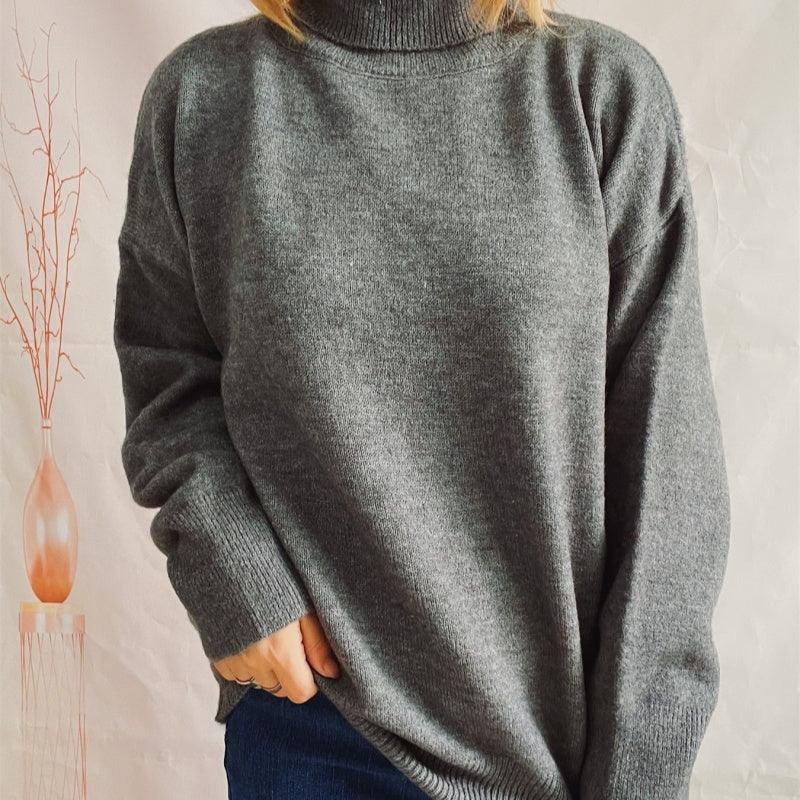 Turtleneck Long Sleeve Sweaters Pullover Women - Better Mode