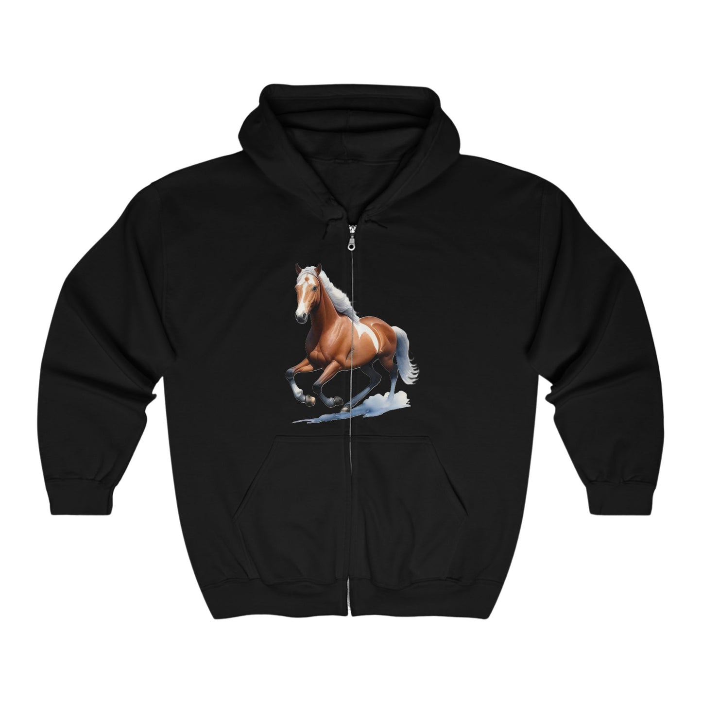 Galloping Horse 1 - Full Zip Hooded Sweatshirt