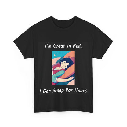 Great In Bed (Black) - Unisex Heavy Cotton Tee - Better Mode