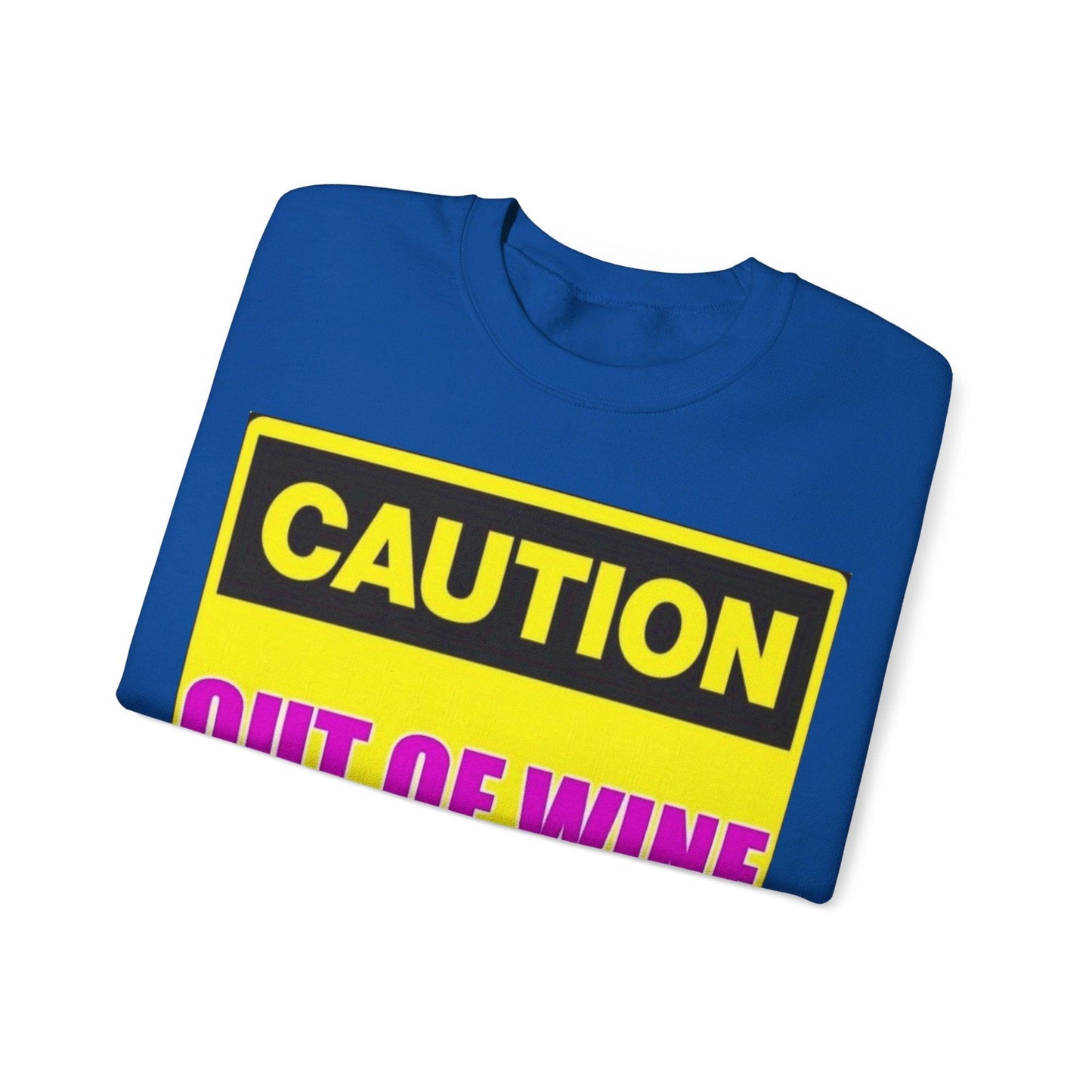 Caution Wine - Unisex Heavy Blend™ Crewneck Sweatshirt