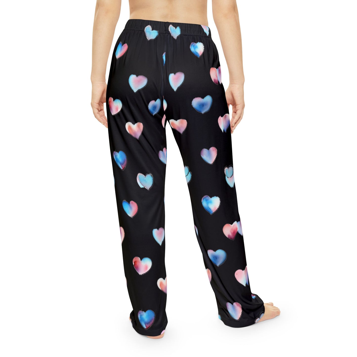 Heart Pattern Women's Pajama Pants