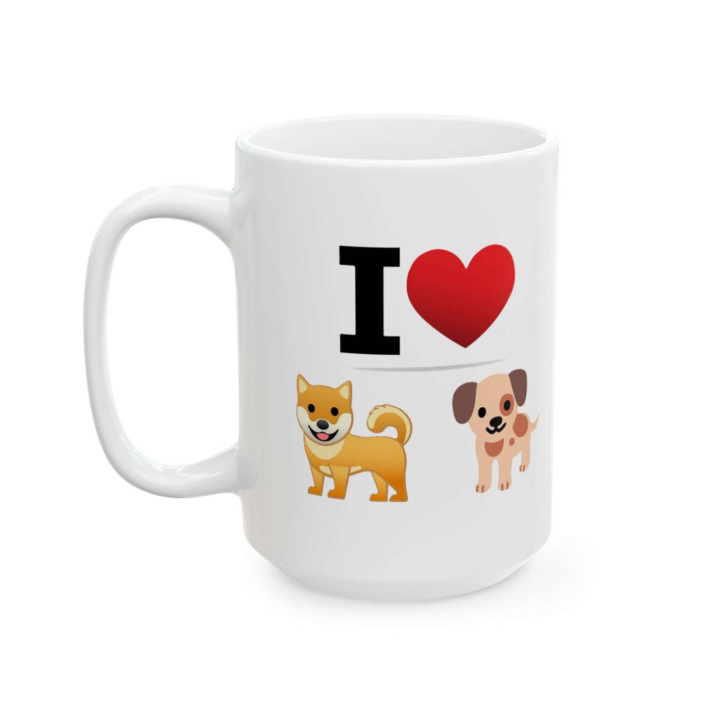 I Heart Dogs Ceramic Mug