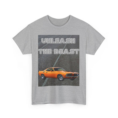 Unleash The Beast Classic Cars Orange - Unisex Heavy Cotton T-Shirt