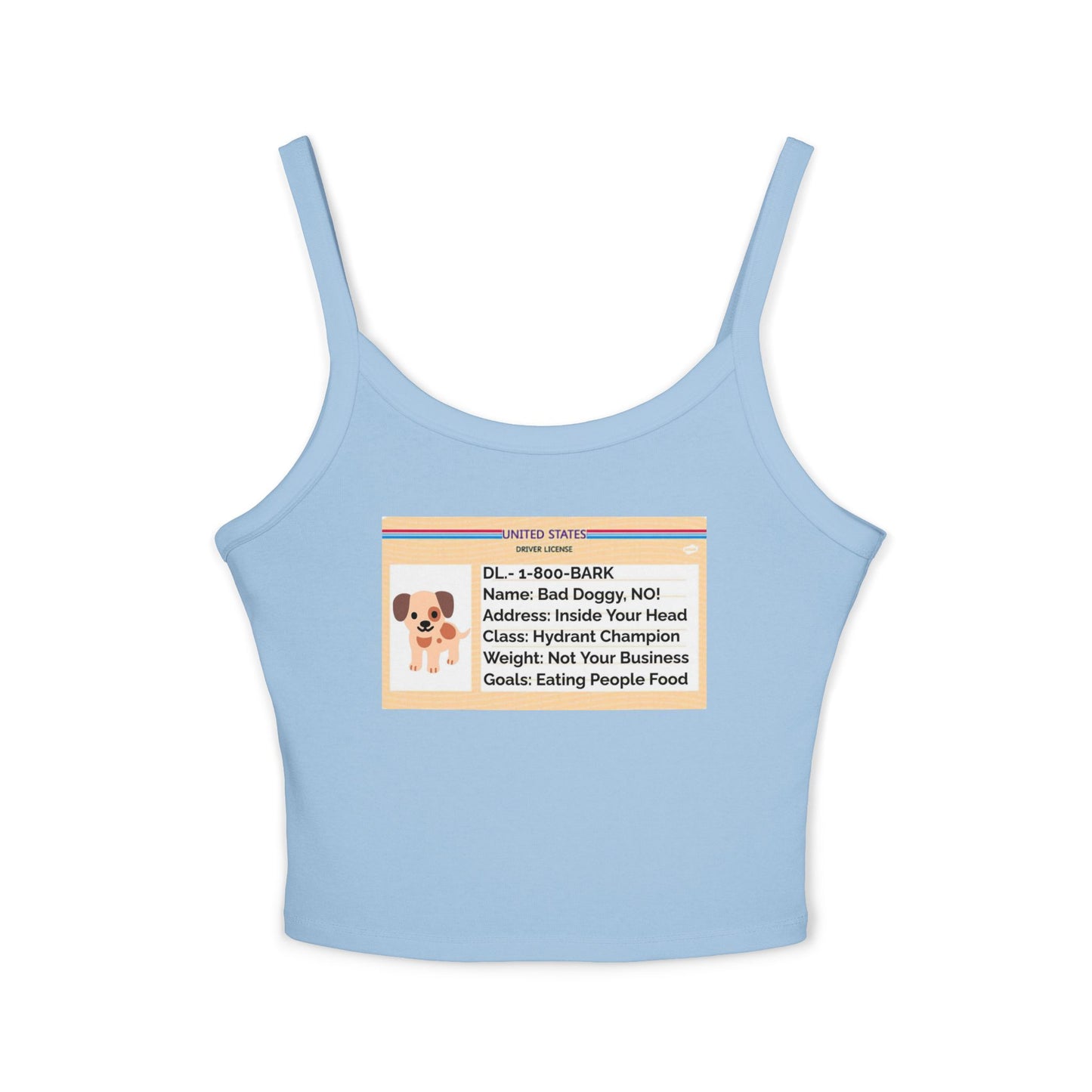 Women's Tank Top - Dog - Drivers License Design