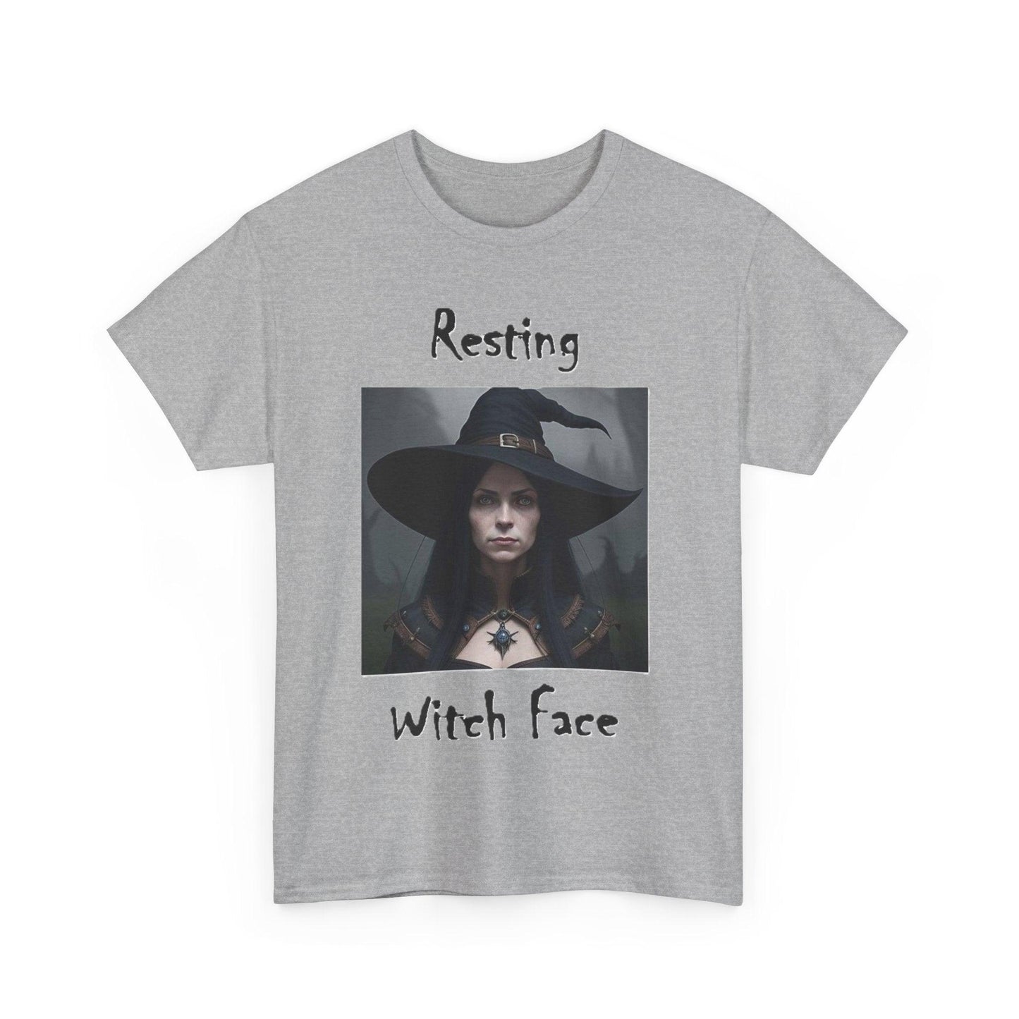 Halloween - Resting Witch Face - Unisex Heavy Cotton T-Shirt - Better Mode