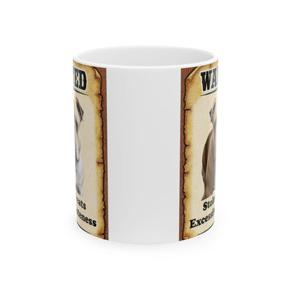 Wanted Poster Ceramic Mug - Bulldog