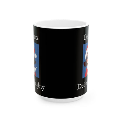 Dear Santa 1 (Black) - Ceramic Mug, (11oz, 15oz)