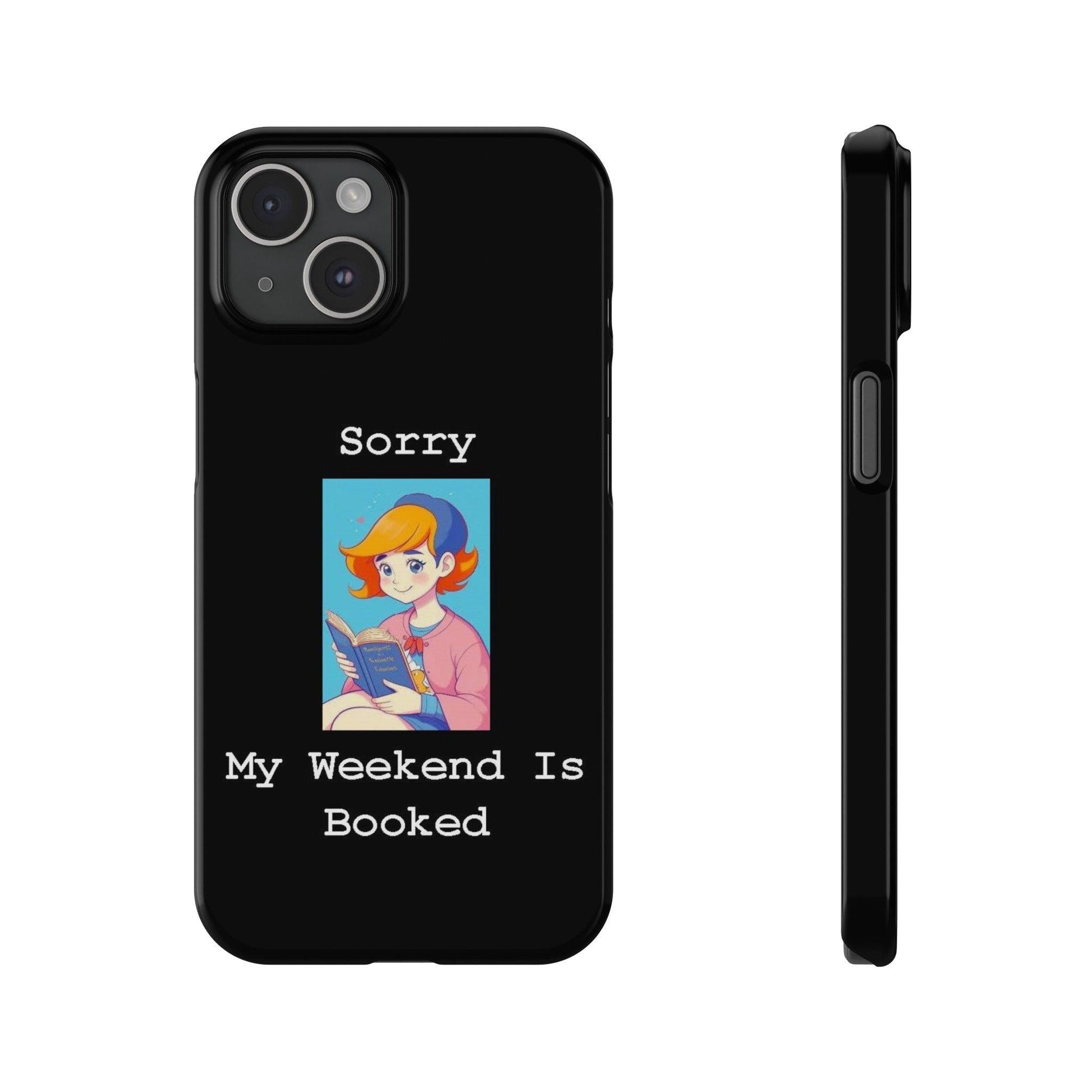 Booked 1 (Black) - Slim Phone Cases - Better Mode