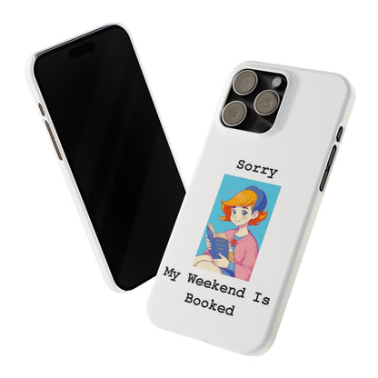 Booked 1 (White) - Slim Phone Cases - Better Mode