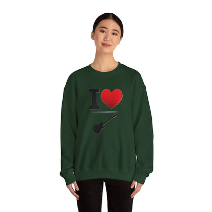 I Heart Guitar - Crewneck Sweatshirt - Better Mode