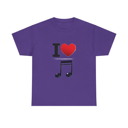 I Heart Music - Unisex Heavy Cotton T-Shirt - Better Mode