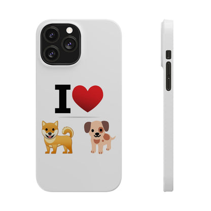 I Heart Dogs - Slim Phone Cases