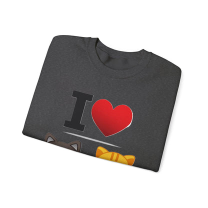 I Heart Cats - Crewneck Sweatshirt - Better Mode