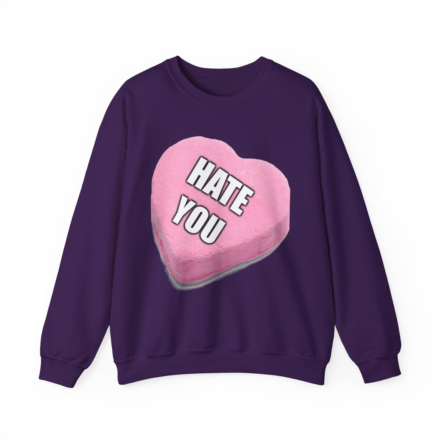 Candy Heart "Hate You" - Crewneck Sweatshirt - Better Mode