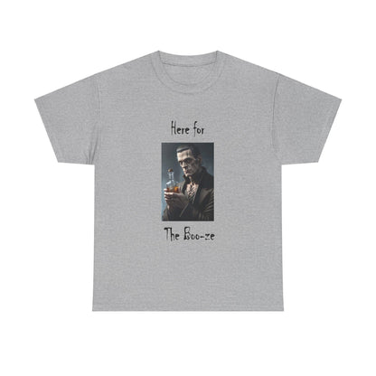 Halloween - Here For Boo-ze - Unisex Heavy Cotton T-Shirt