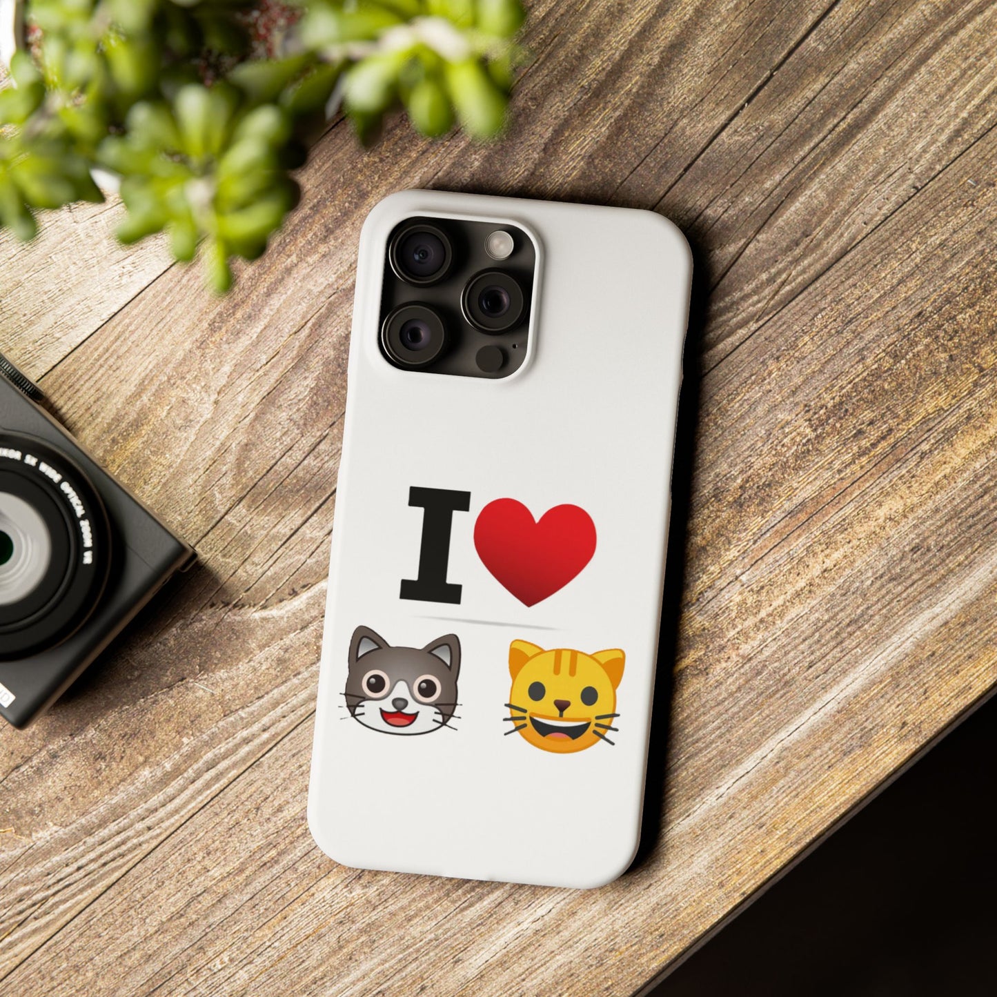 I Heart Cats - Slim Phone Cases