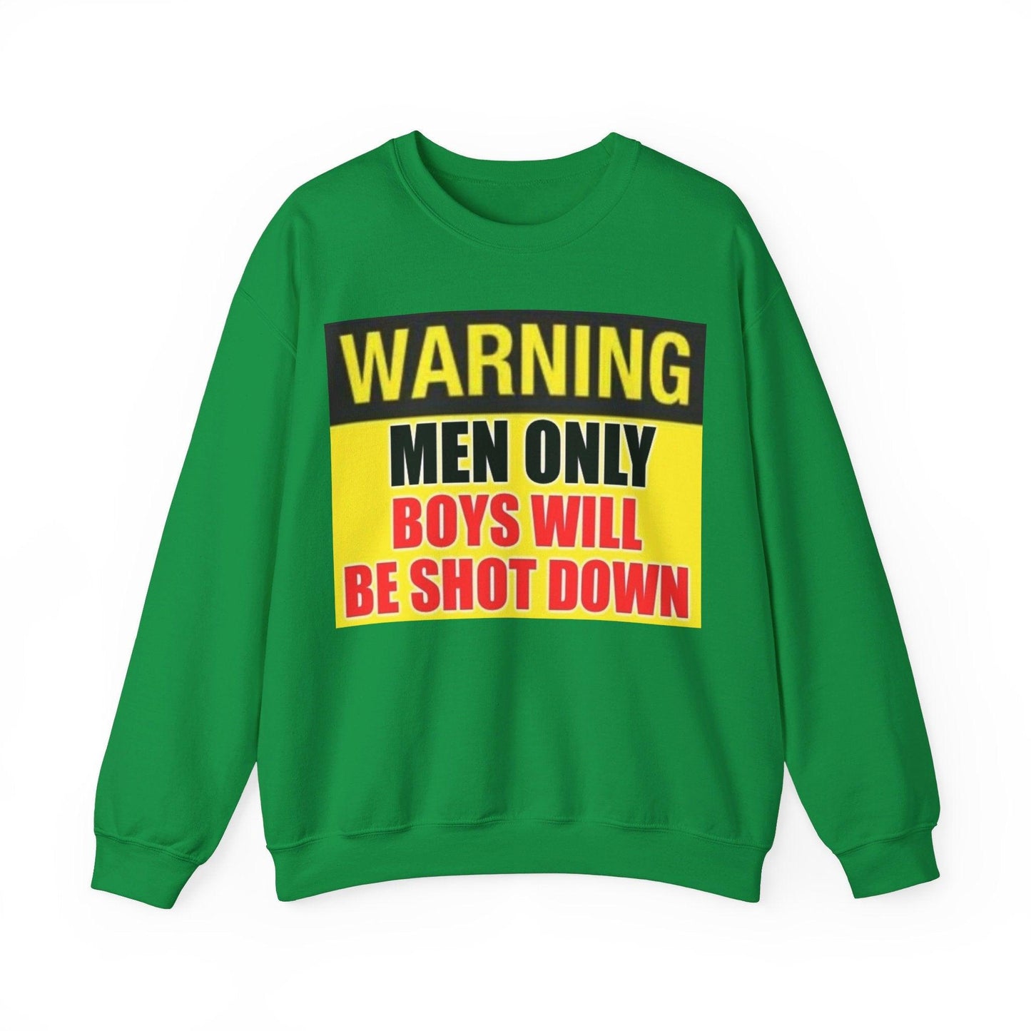 Warning Boys Shot Down - Unisex Heavy Blend™ Crewneck Sweatshirt