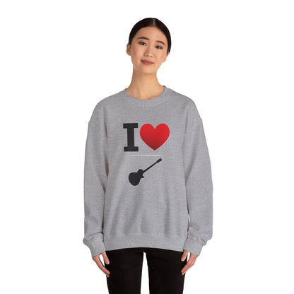 I Heart Guitar - Crewneck Sweatshirt - Better Mode