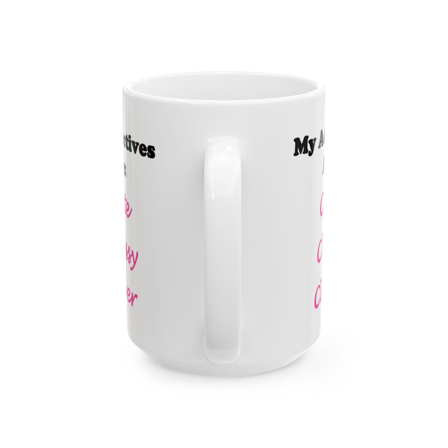 Cute (White) - Ceramic Mug, (11oz, 15oz)