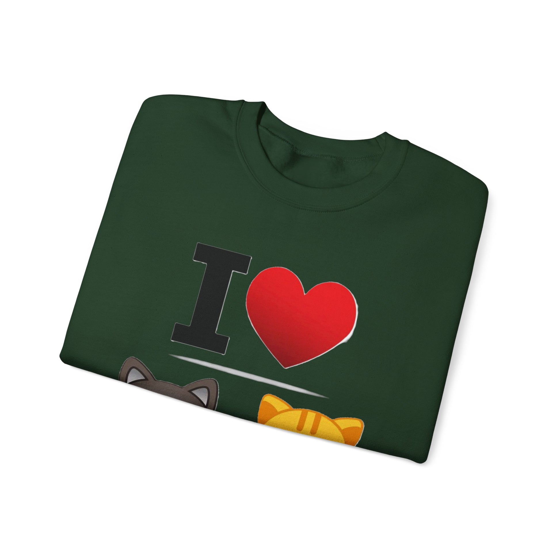 I Heart Cats - Crewneck Sweatshirt - Better Mode