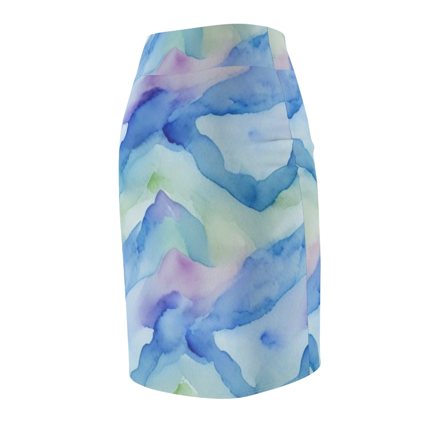 Multi Color Pastel Pencil Skirt