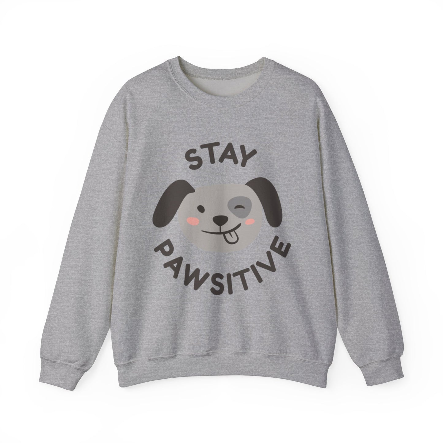 Stay Pawsitive - Crewneck Sweatshirt