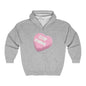 Candy Heart "Stop Staring" - Full Zip Hooded Sweatshirt