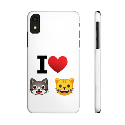 I Heart Cats - Slim Phone Cases