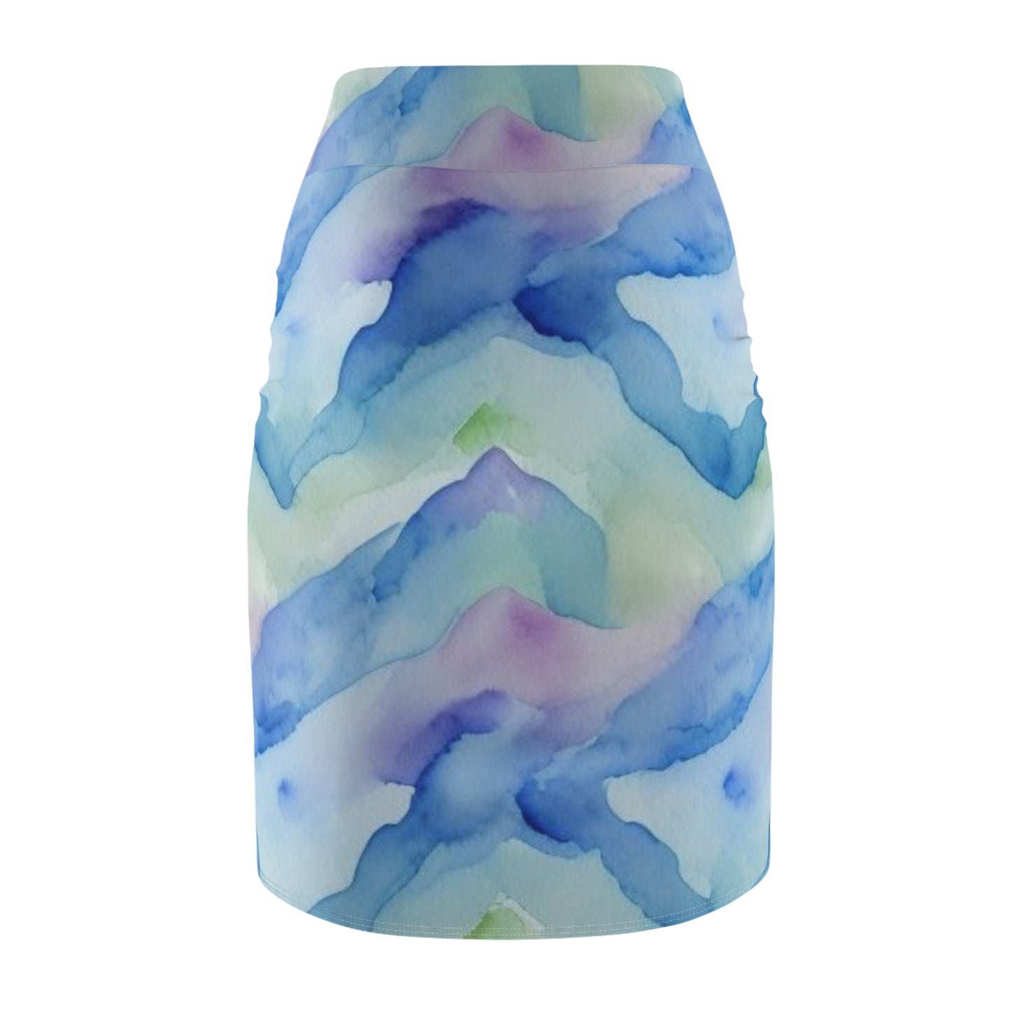 Multi Color Pastel Pencil Skirt