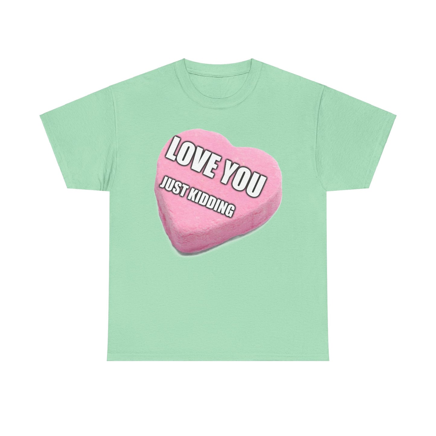 Candy Heart "Love You, JK" - Unisex Heavy Cotton T-Shirt - Better Mode