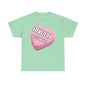 Candy Heart "Love You, JK" - Unisex Heavy Cotton T-Shirt - Better Mode