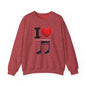 I Heart Music - Crewneck Sweatshirt