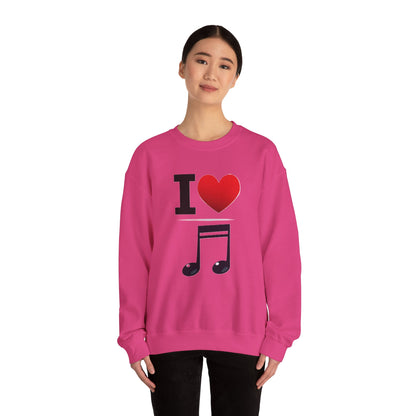 I Heart Music - Crewneck Sweatshirt