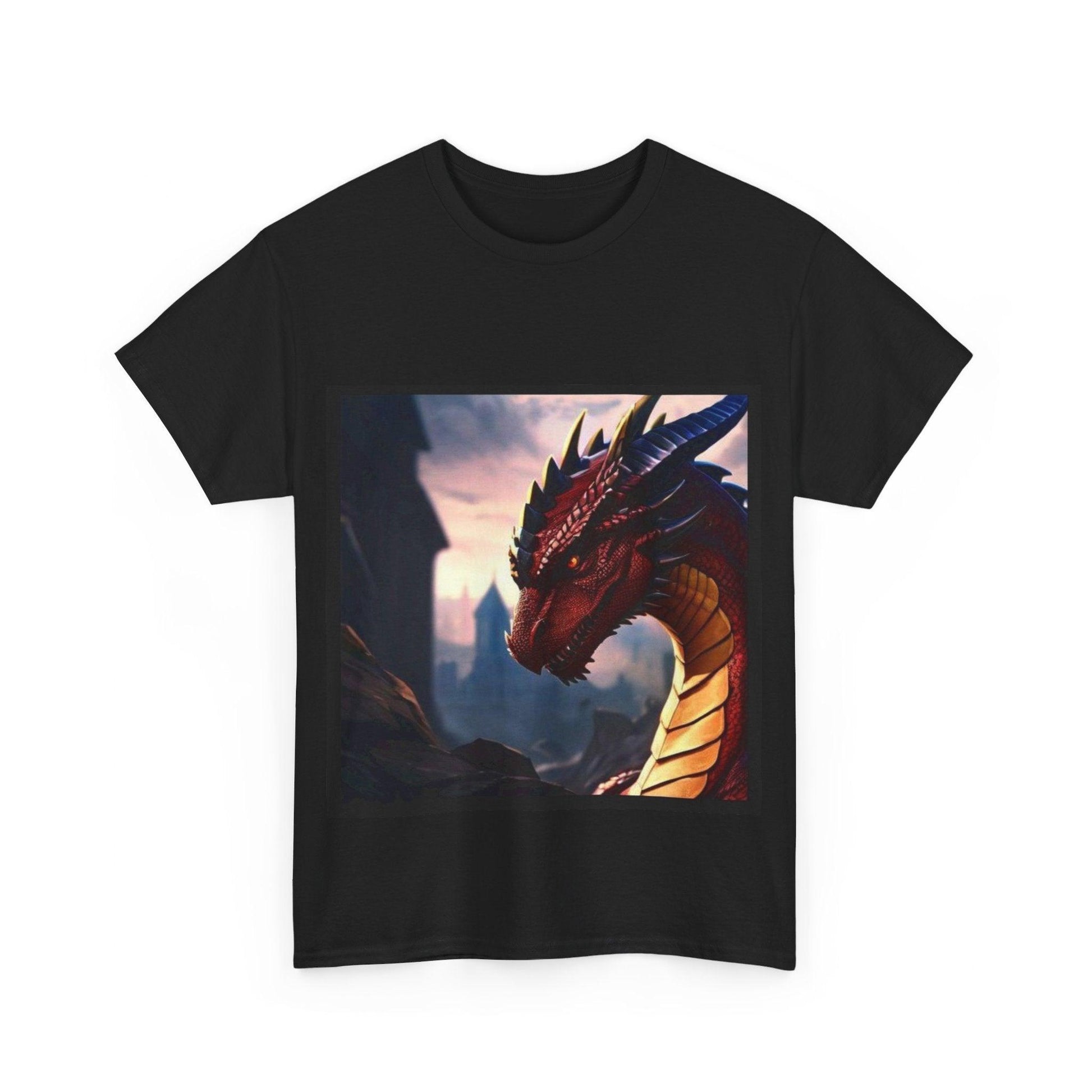 Dragon 1 (Black) - Unisex Heavy Cotton Tee - Better Mode