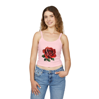 Rose - Women's Spaghetti Strap Tank Top