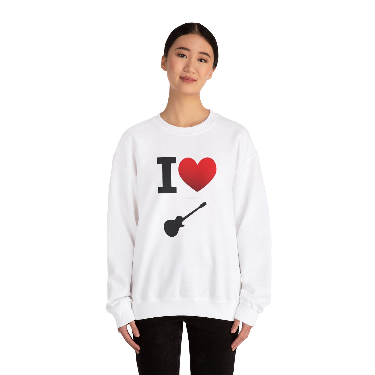 I Heart Guitar - Crewneck Sweatshirt - Better Mode