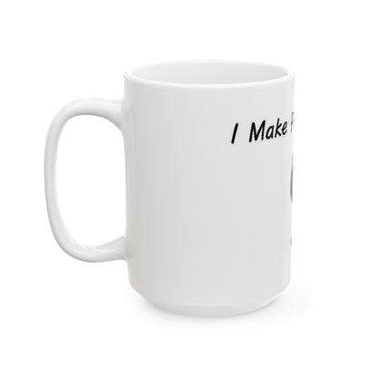 Pour Decisions (White) - Ceramic Mug, (11oz, 15oz) - Better Mode