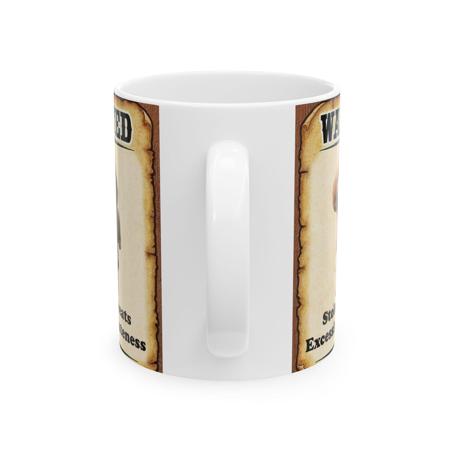 Wanted Poster Ceramic Mug - Dog