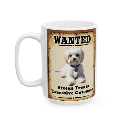 Wanted Poster Ceramic Mug - Maltese