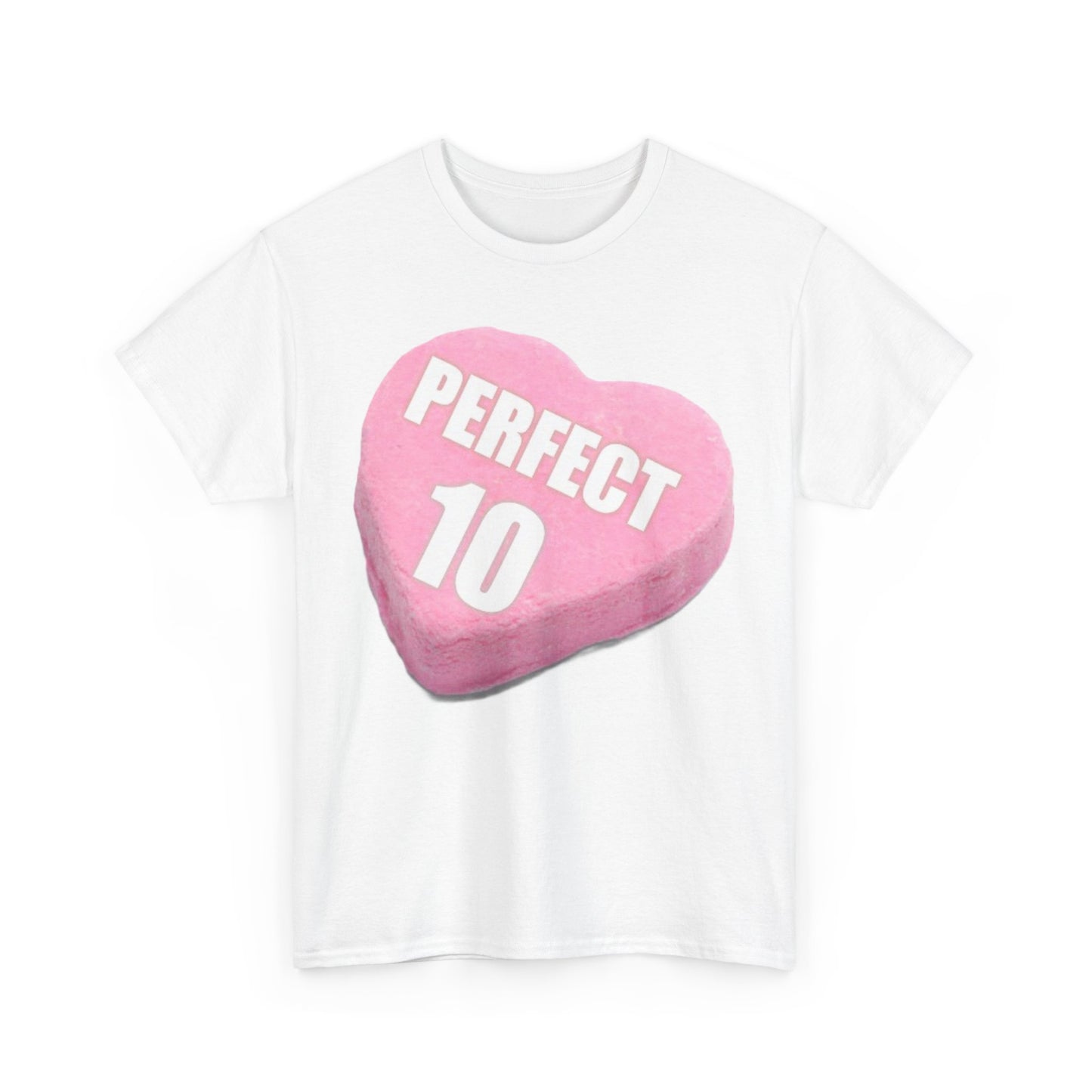 Candy Heart "Perfect 10" - Unisex Heavy Cotton T-Shirt - Better Mode